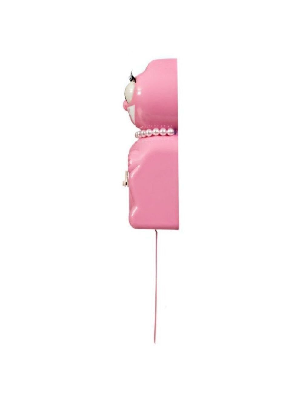 RETIRED urban outfitters Pink Satin Lady Kit Cat Klock - Picture 4 of 5